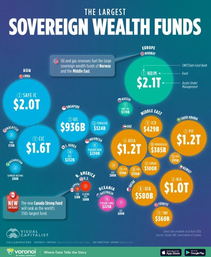Le attività dei fondi sovrani