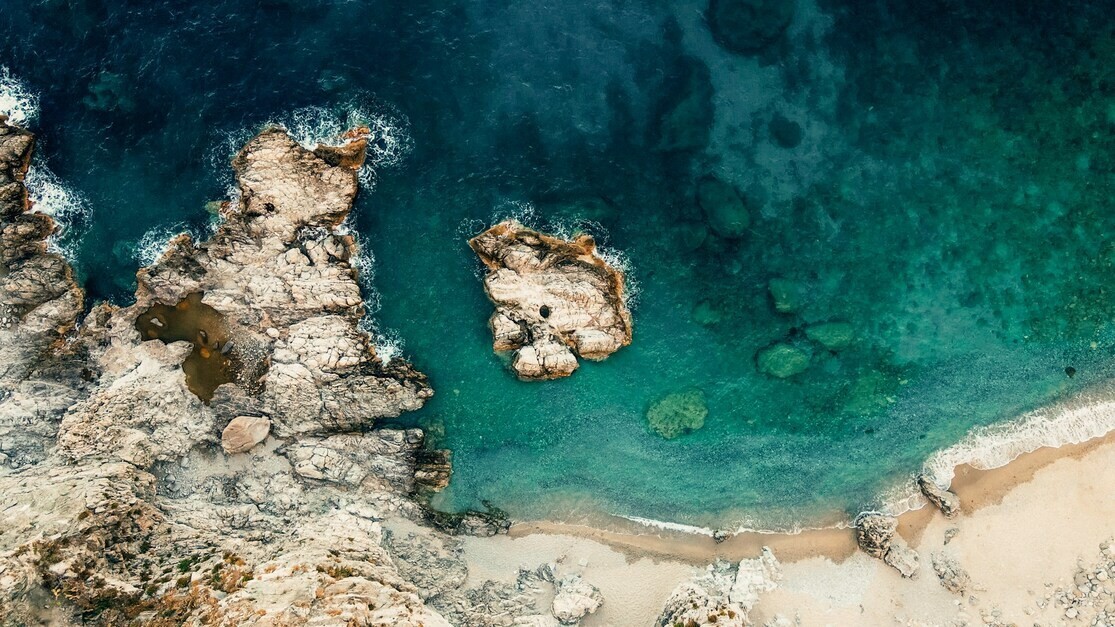 La spiaggia di Copanello