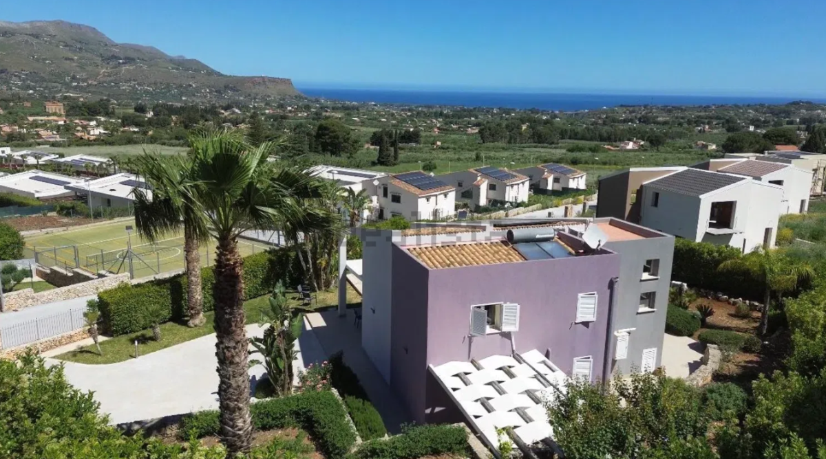 villa con piscina