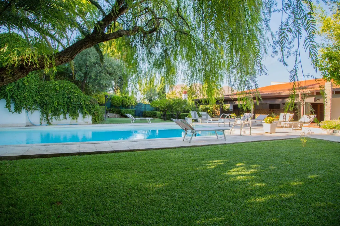 villa con piscina
