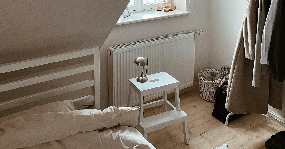 Stanza da letto ricavata in un sottotetto