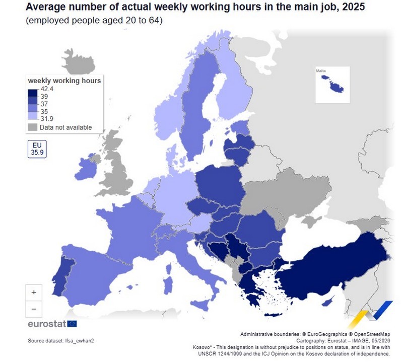 settimana lavorativa Ue