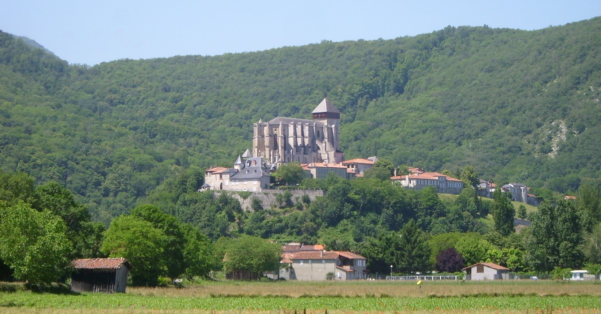 Uno dei paesaggi vicino Lourdes 
