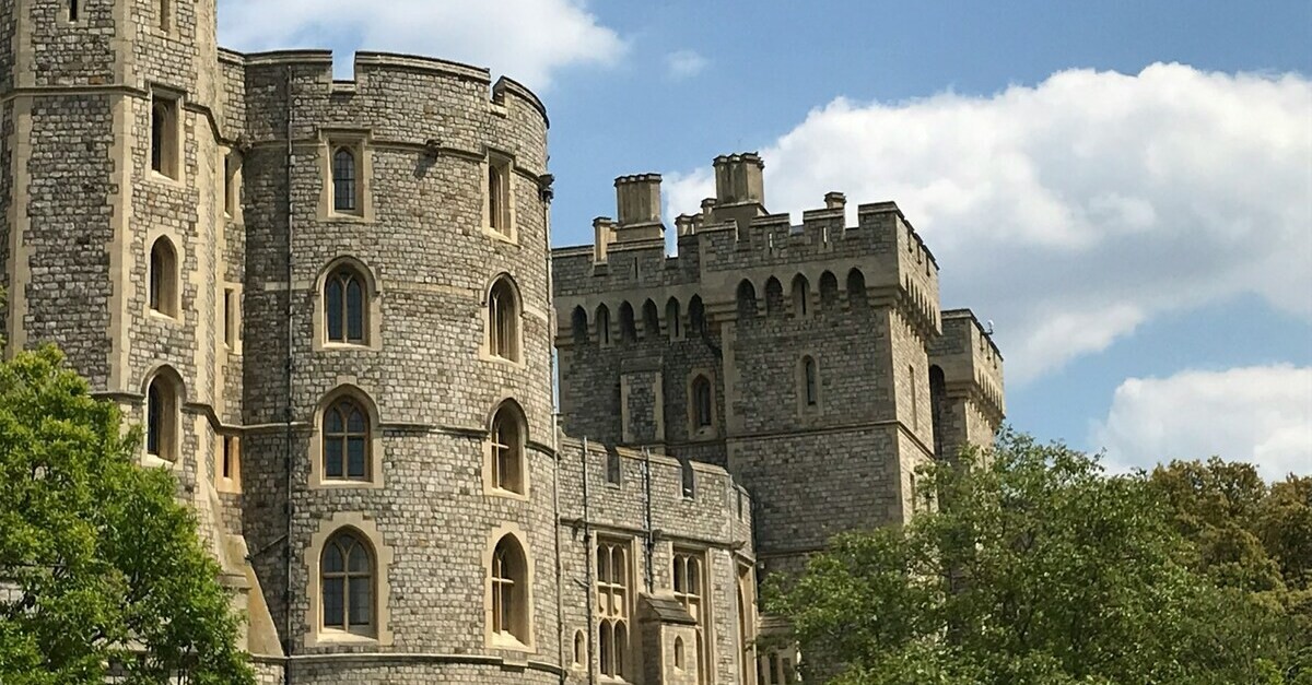 La facciata del Castello di Windsor