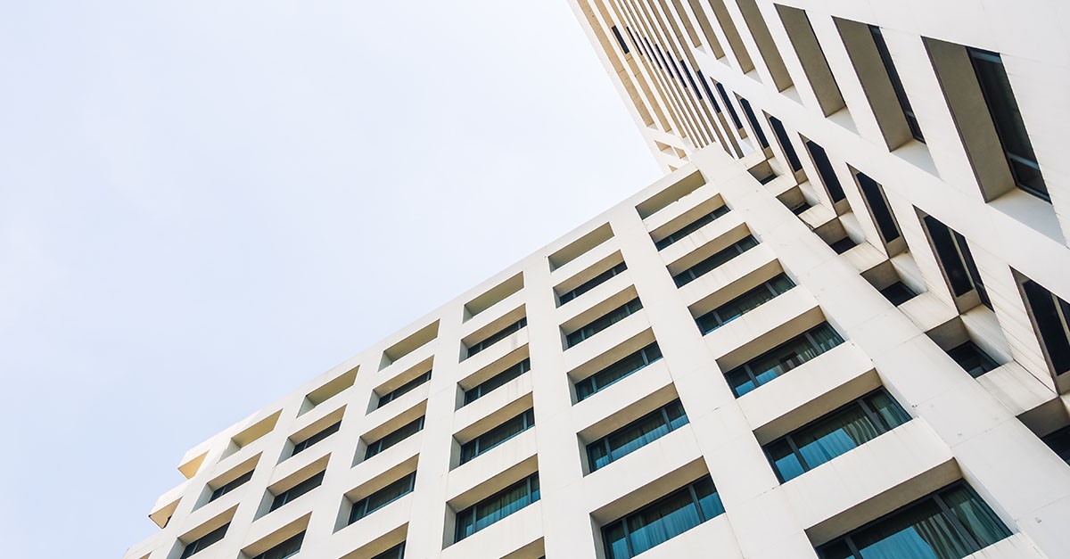 Condominio visto dal basso