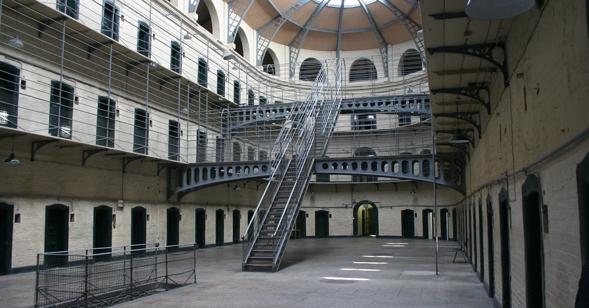Il modello panottico nel carcere Kilmainham Gaol, nei pressi di Dublino