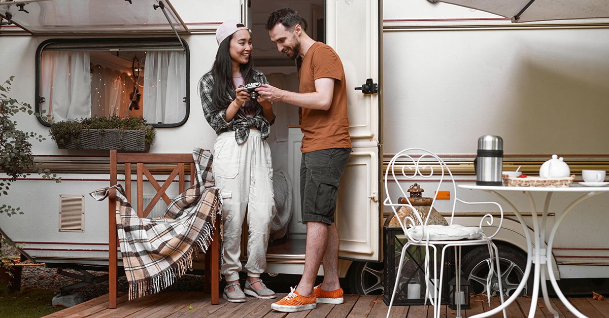 Caravan in una struttura ricettiva