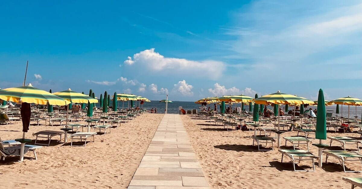 Uno stabilimento del litorale romagnolo