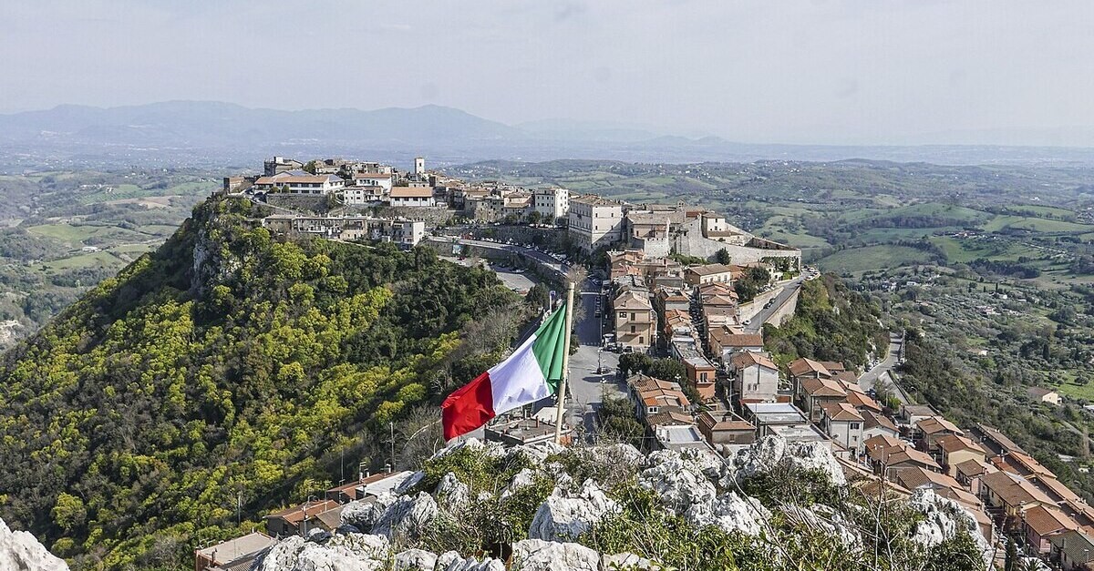 Veduta dall'alto di Sant'Oreste