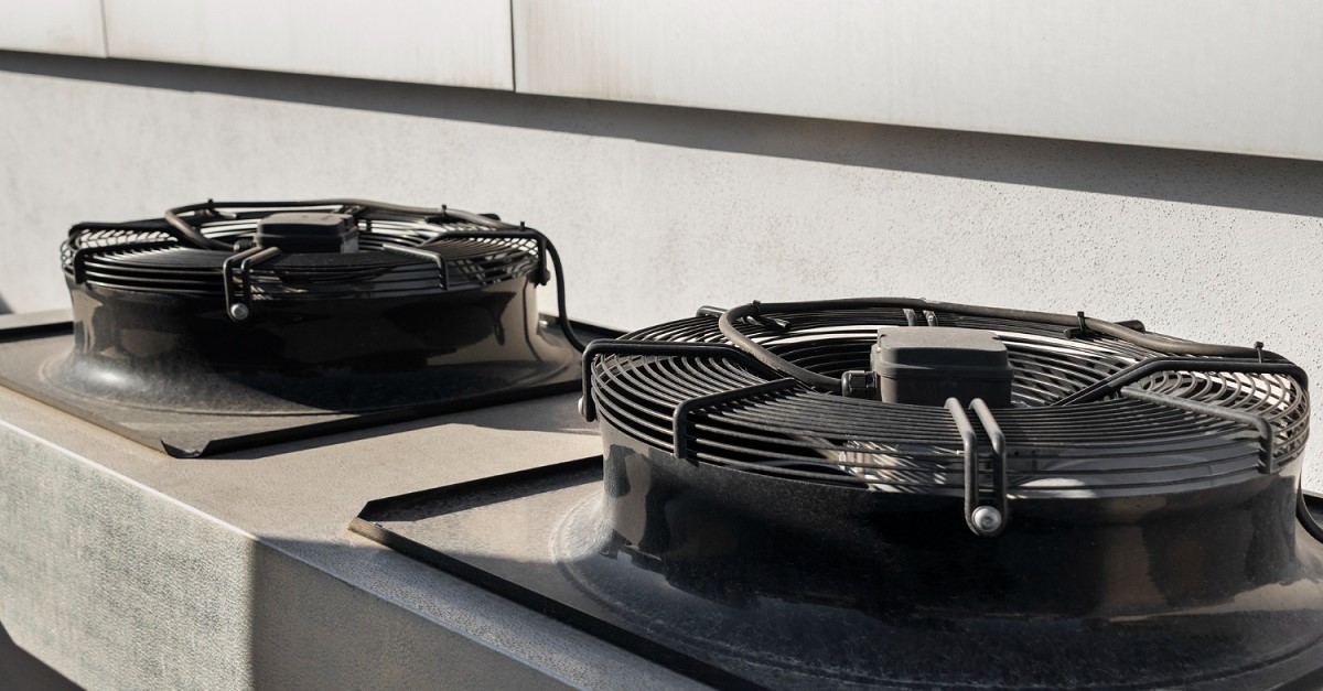 Dettaglio di un sistema di ventilazione
