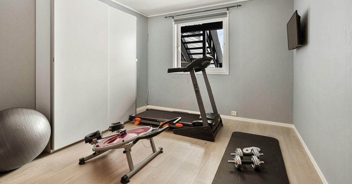 Palestra domestica con tapis roulant