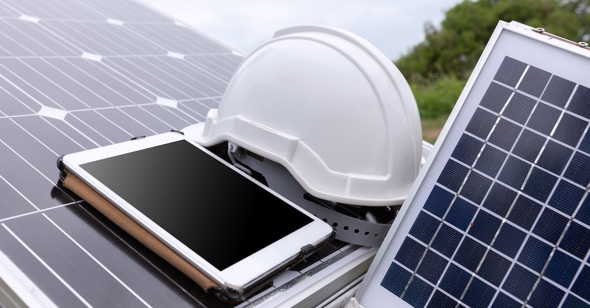 Alcuni pannelli fotovoltaici