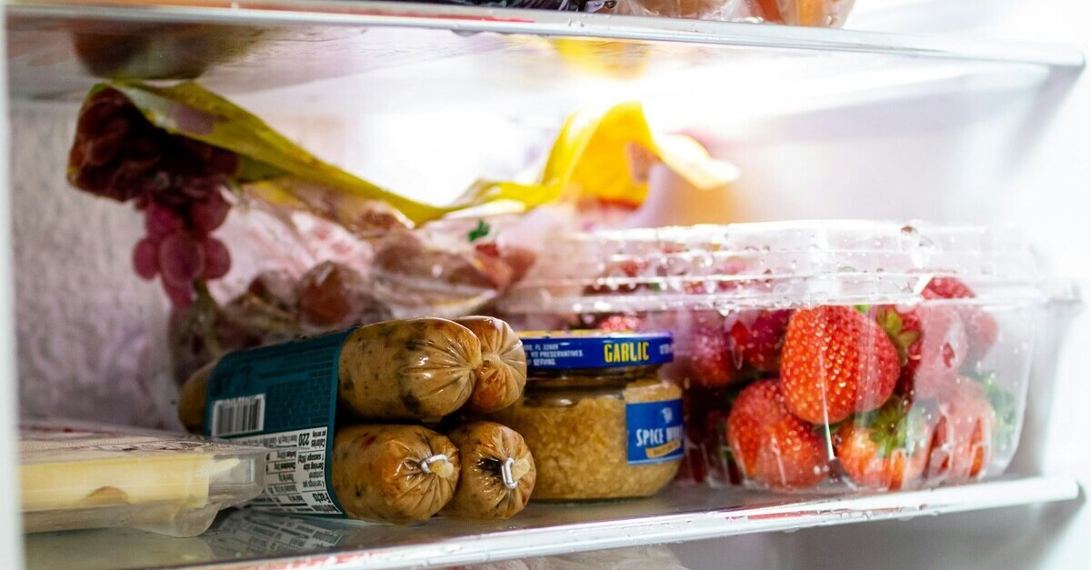 Uno scomparto di un frigo
