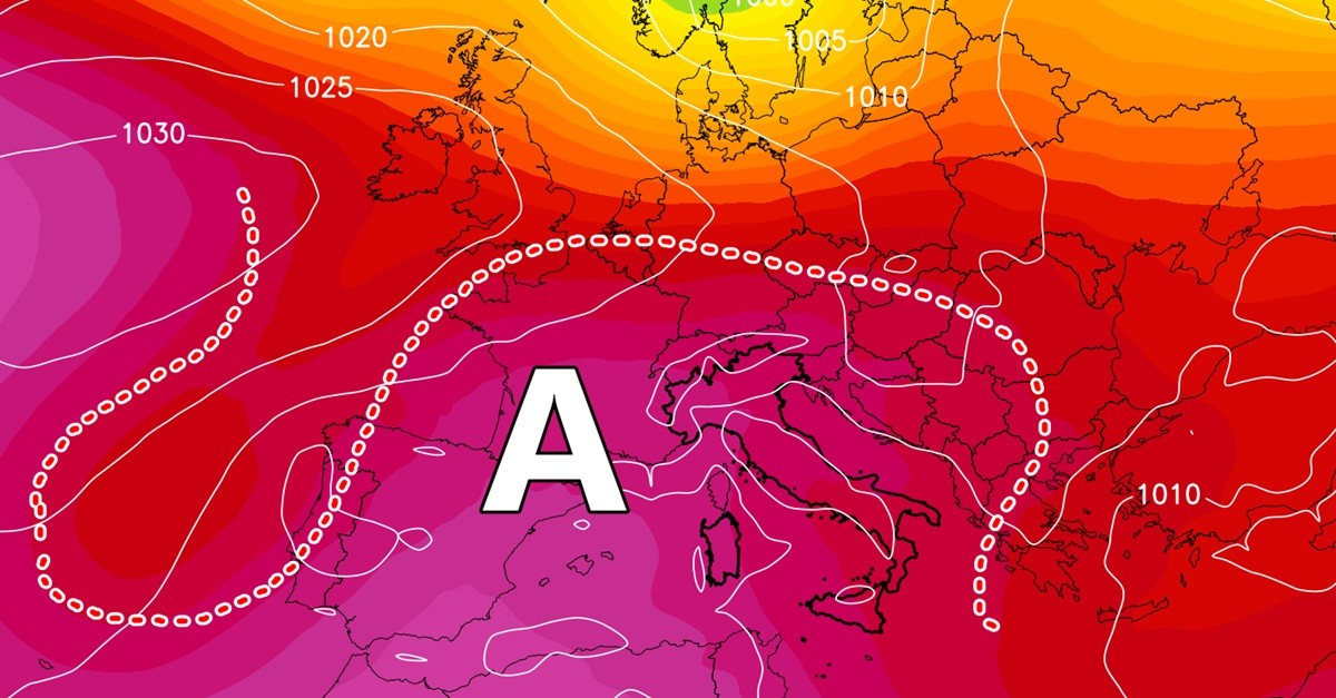 Forte alta pressione durante la settimana di Ferragosto