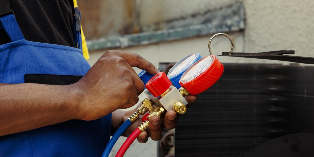 Manometro HVAC per misurare la pressione e la temperatura dei gas refrigeranti all'interno dei circuiti di climatizzazione, pompe di calore e refrigerazione