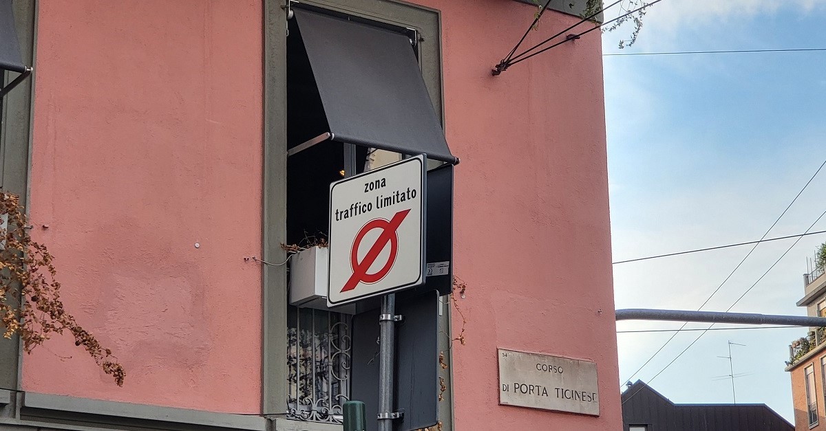 Segnale di fine ZTL a Milano