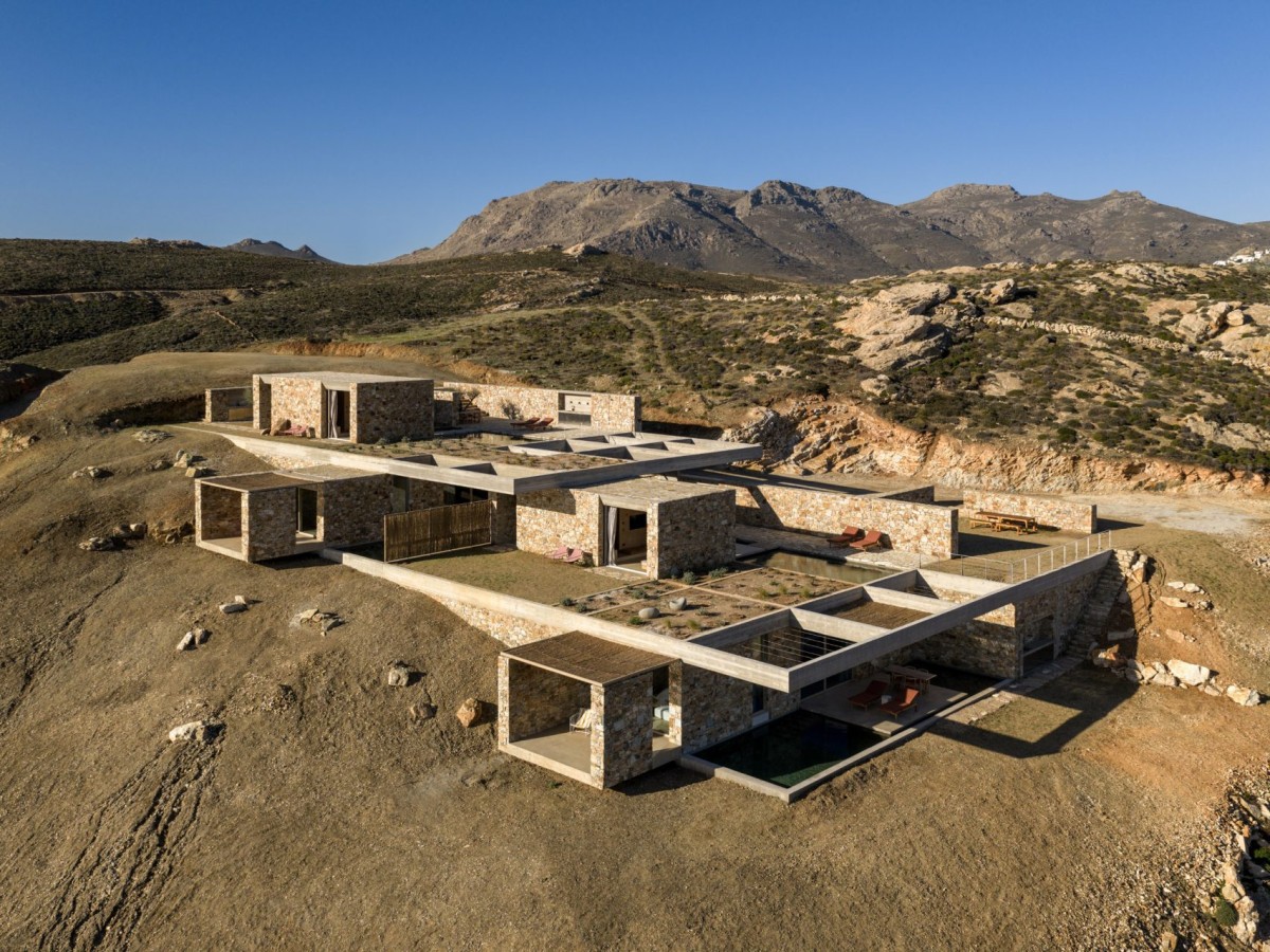 I muri di contenimento sono costruiti utilizzando frammenti di roccia