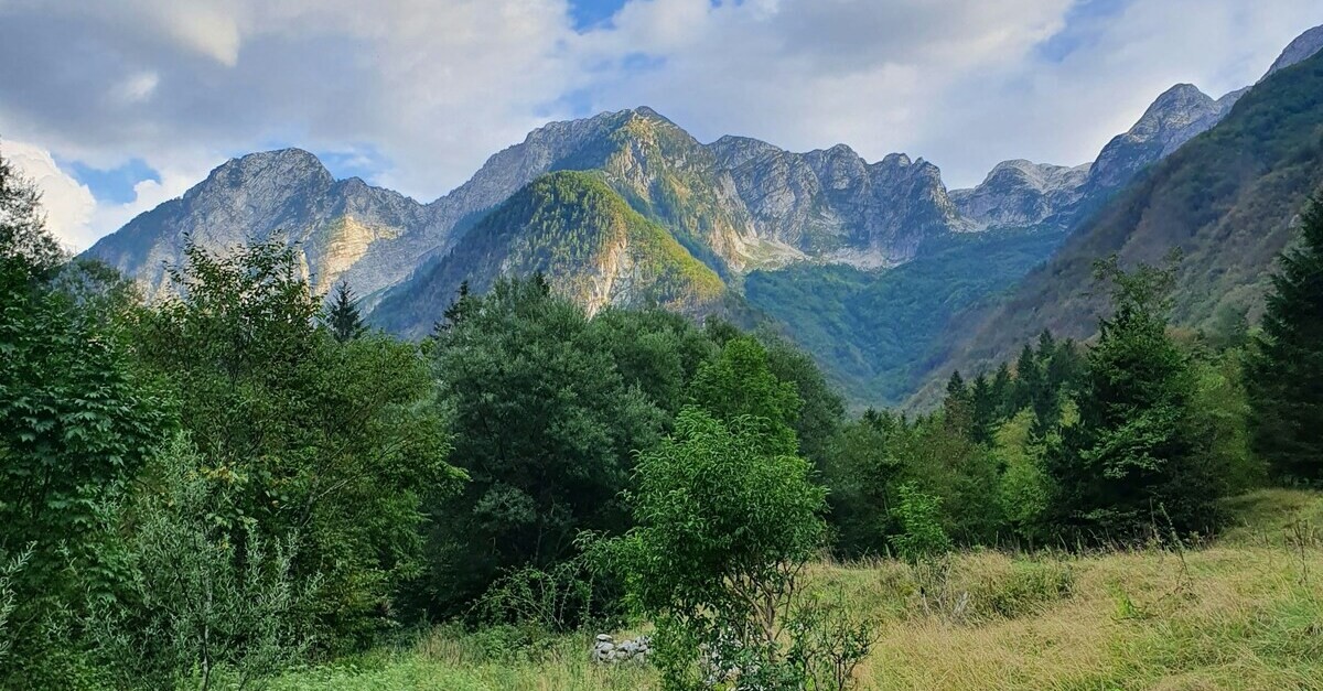 Le montagne che circondano la valle dell'Isonzo