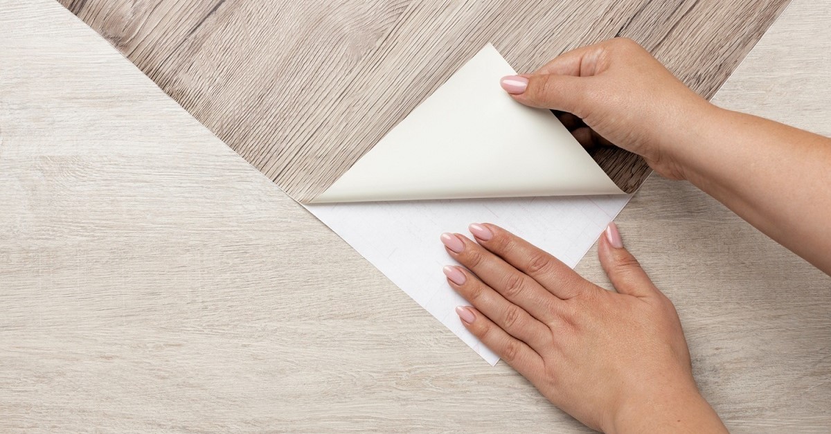Copertura adesiva in PVC per pavimenti
