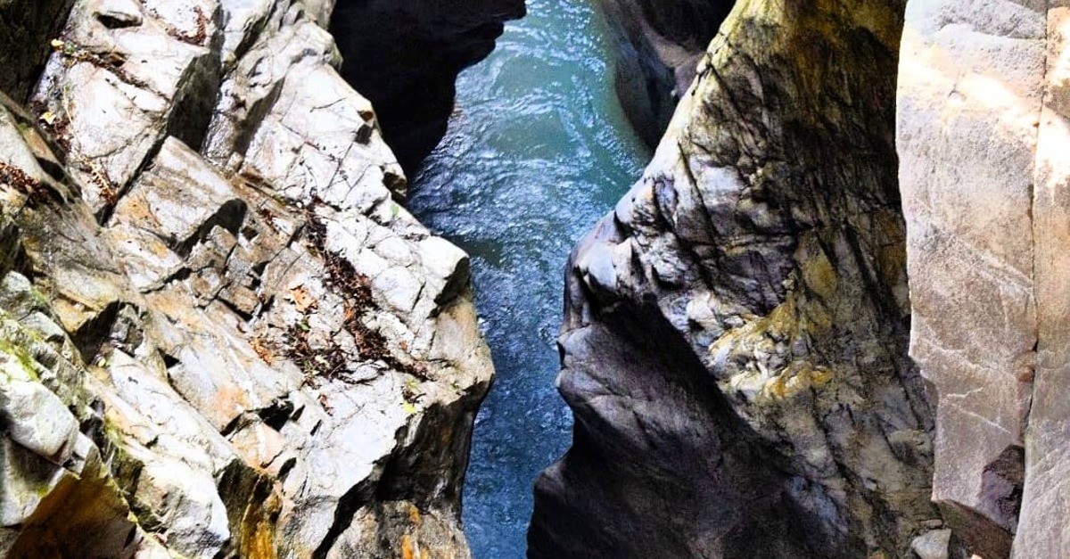 Particolare del canyon di Orrido