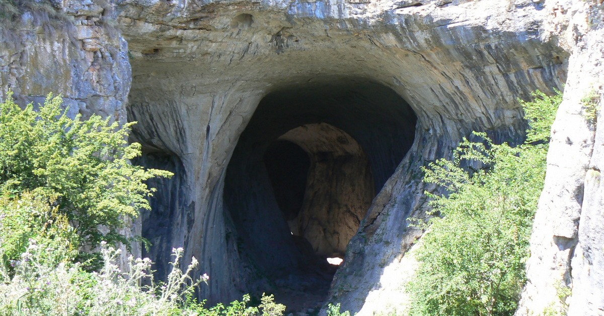 Entrata della grotta di Prohodna