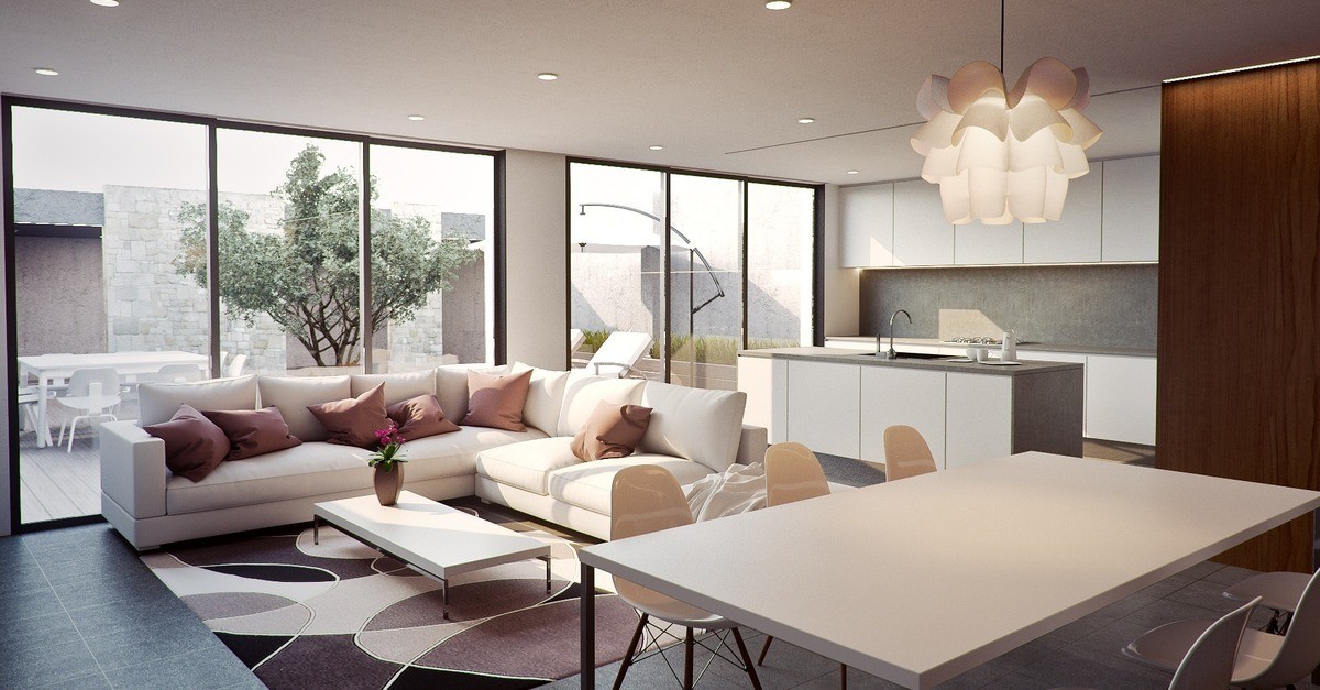 Ampio open space con zona living e cucina