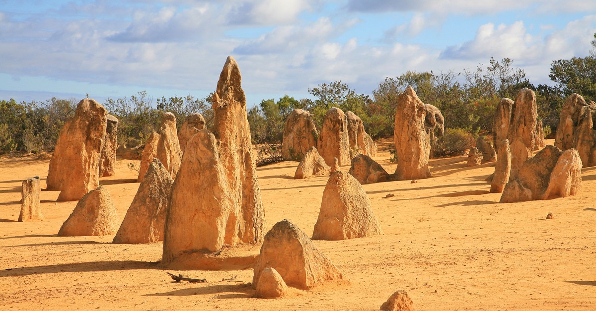 I tipici pinnacoli del Parco Nazionale di Nambung