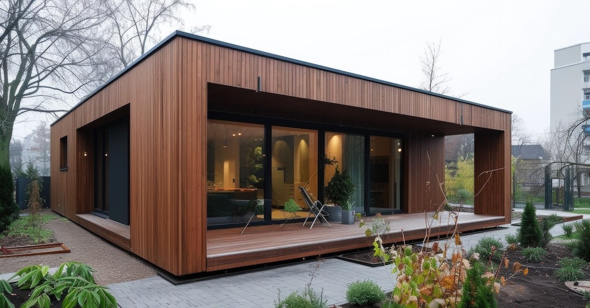 Una casa prefabbricata