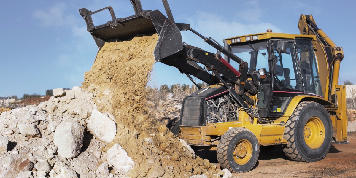 Macerie cantiere escavatore riciclaggio