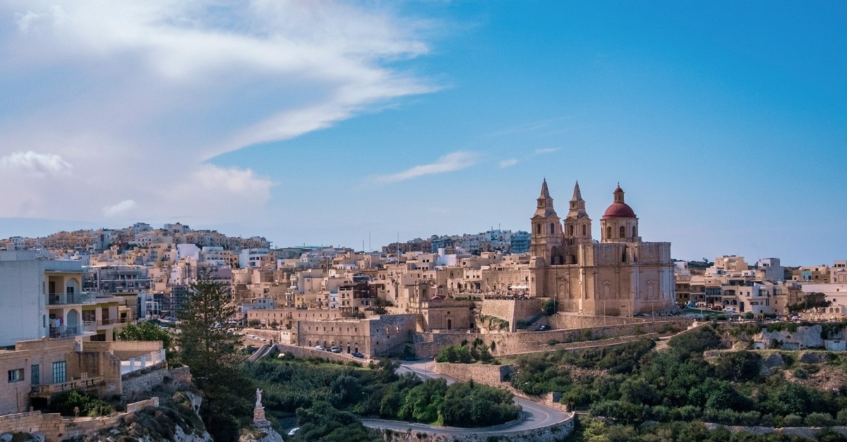 La città di Mellieha, a Malta