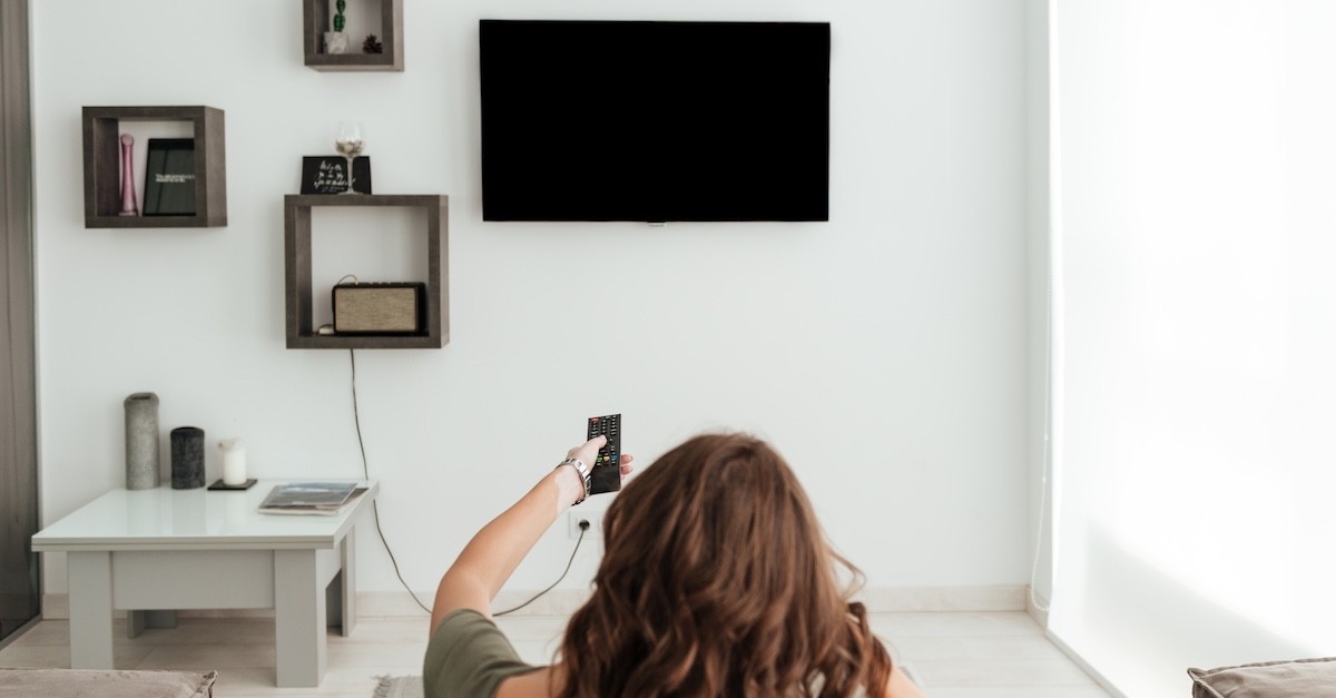 Supporto tv in casa