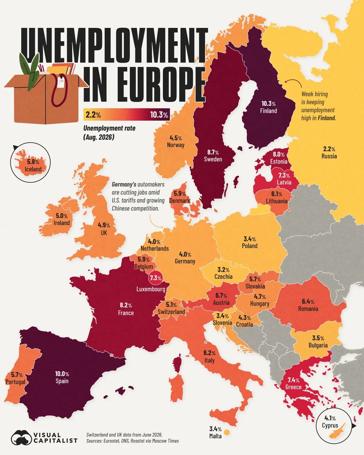 Disoccupazione in Europa