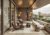 La terrazza privata di una residenza