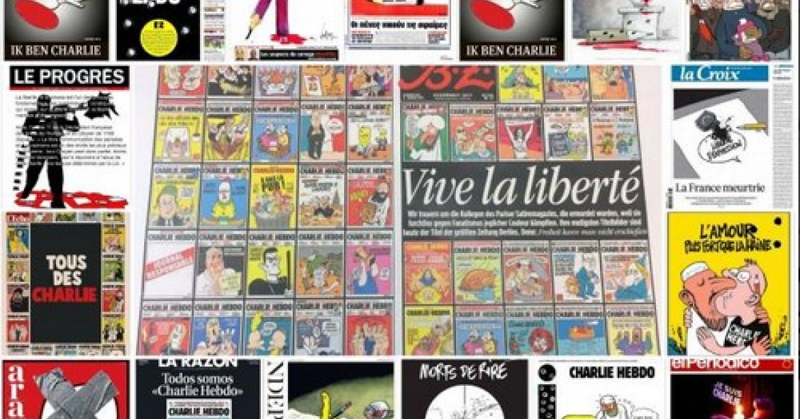 La tragedia del settimanale "charlie hebdo" in 17 prime pagine della stampa internazionale (fotogallery)