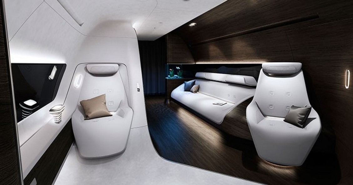 Saranno così gli interni dell’aereo più lussuoso del mondo (fotogallery)