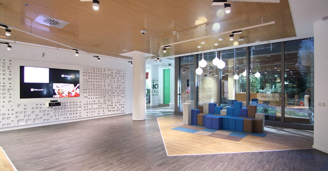 Gli uffici di Microsoft a Madrid