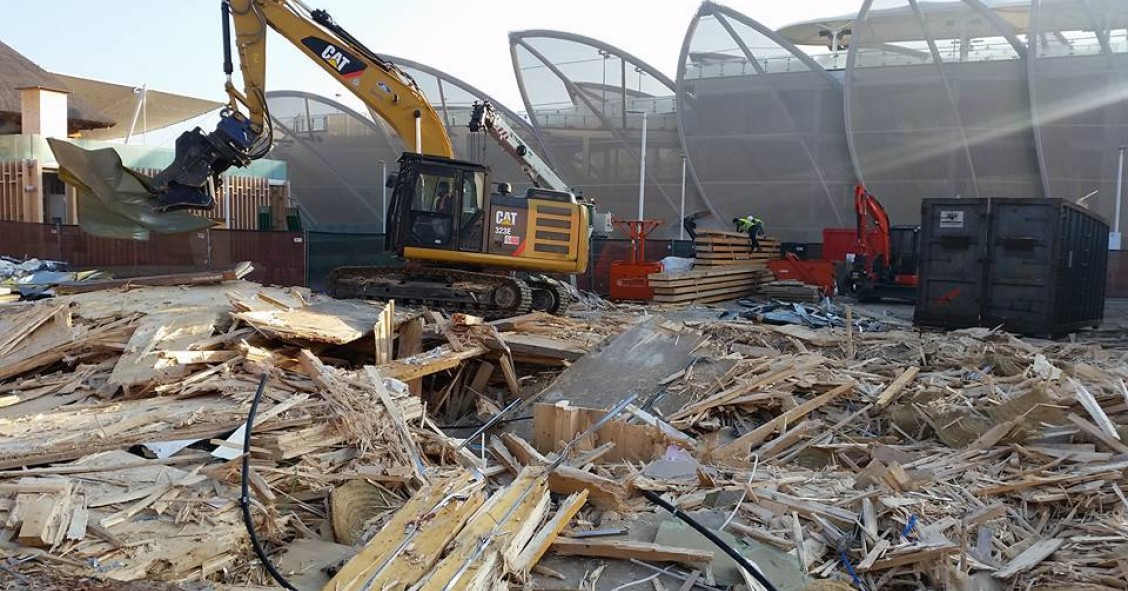 Expo 2015: le foto dello smantellamento dei padiglioni (fotogallery)