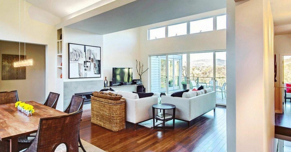 Interni di una casa prefabbricata di design