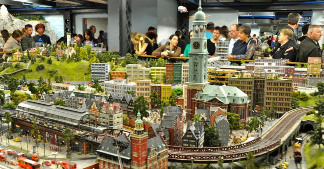 La città in miniatura realizzata ad Amburgo