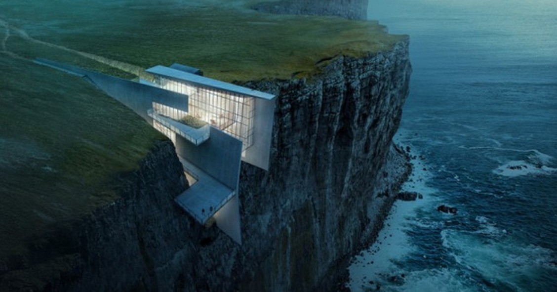 Casa sospesa sull'oceano