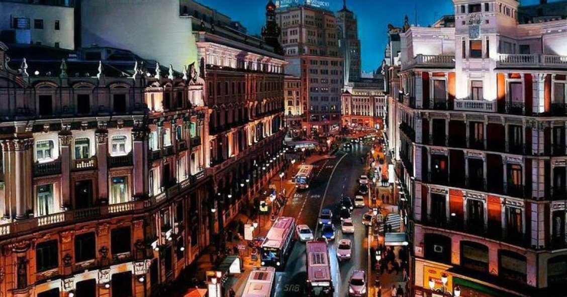 12 spettacolari pitture ad olio di Madrid che sembrano fotografie reali (fotogallery)