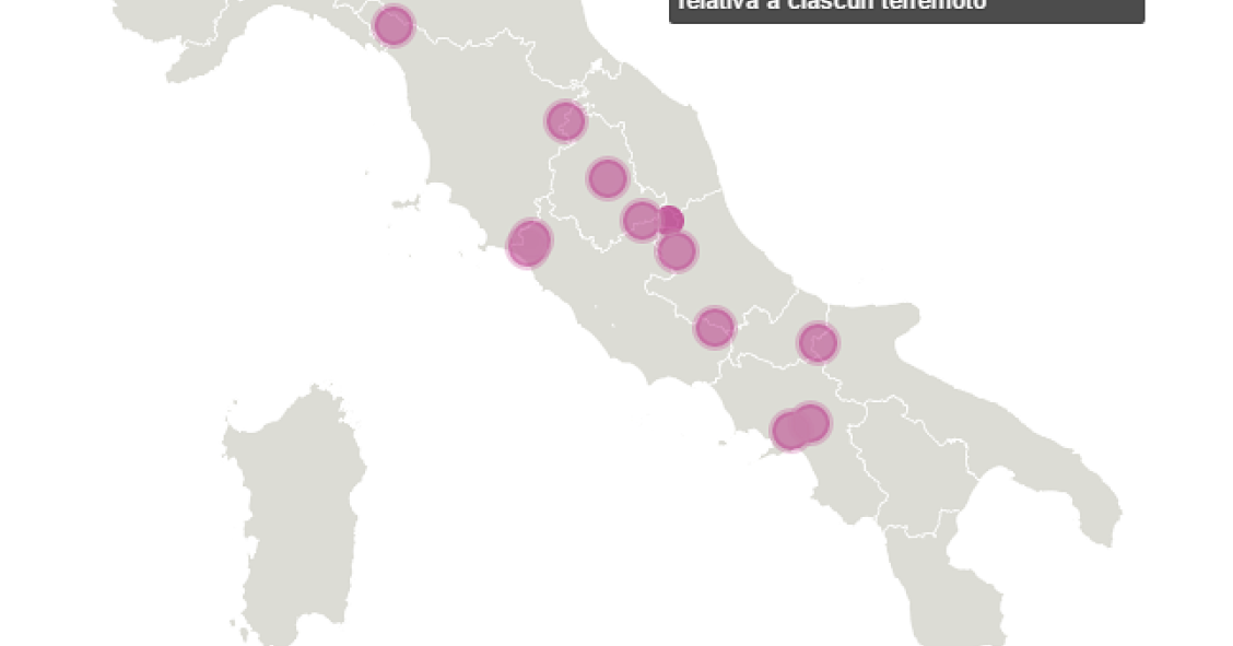 La mappa dei terremoti in Italia: da Messina ad Amatrice, i più grandi eventi sismici della storia recente