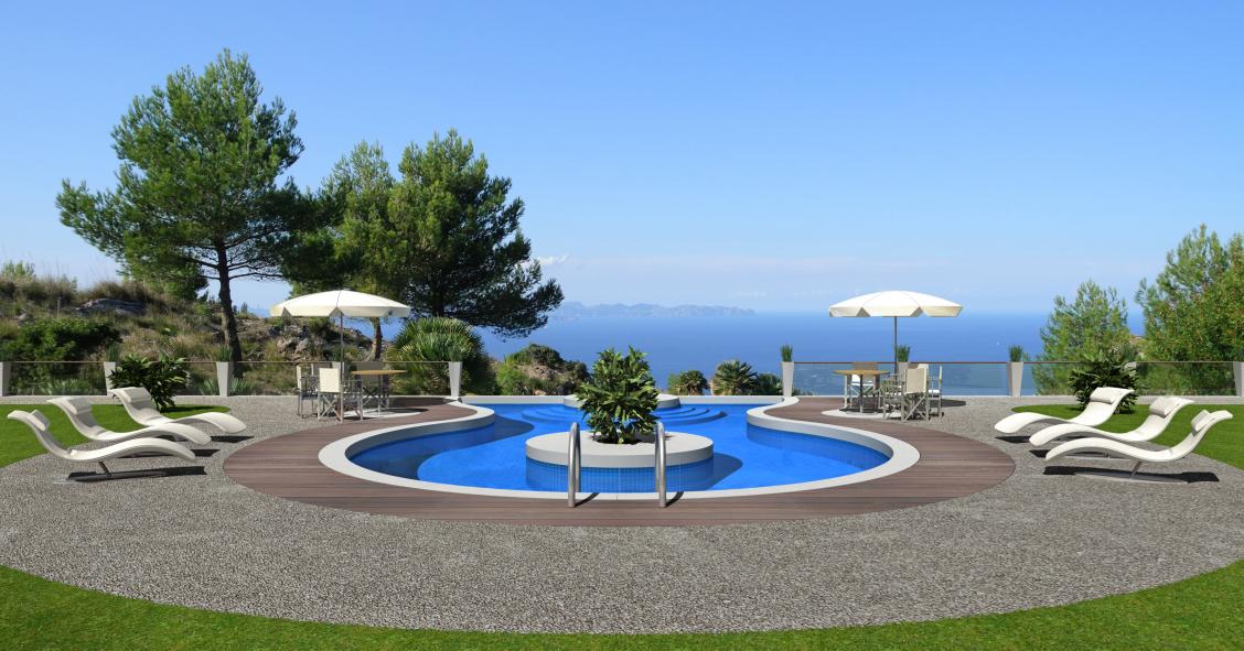 Realizzare una piscina sul terrazzo