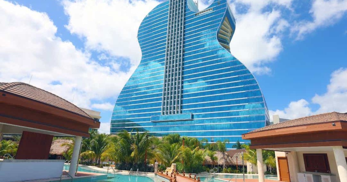 Il primo hotel del mondo a forma di chitarra apre le sue porte: ecco il progetto di Hard Rock