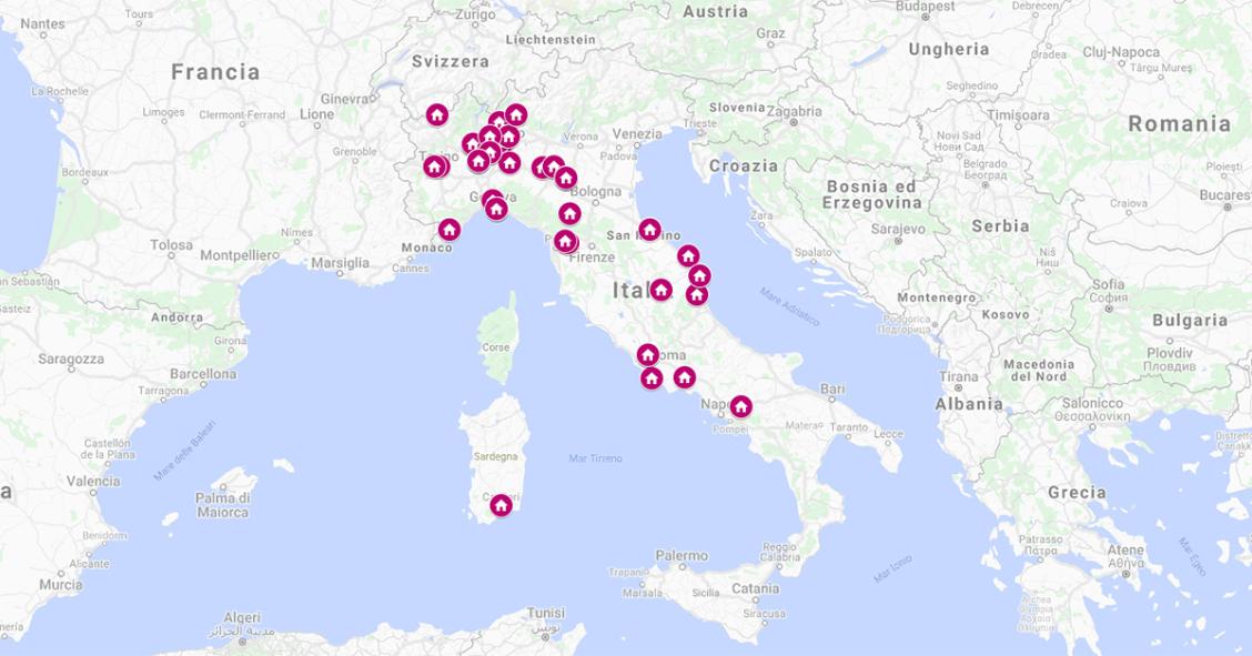 Aste enti morali, la mappa degli immobili in vendita in tutta Italia