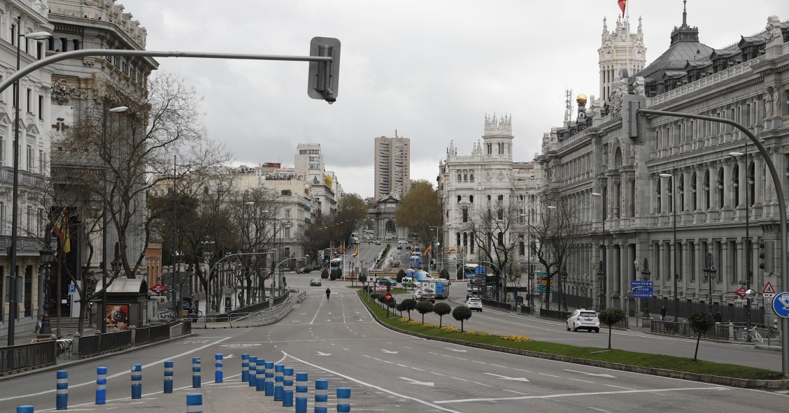 L'allarme per il coronavirus ha svuotato anche le città spagnole