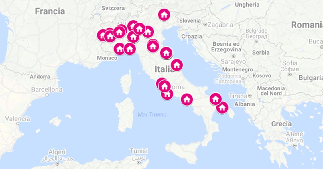 Immobili all’asta, la mappa delle proprietà del Ministero della Difesa in dismissione
