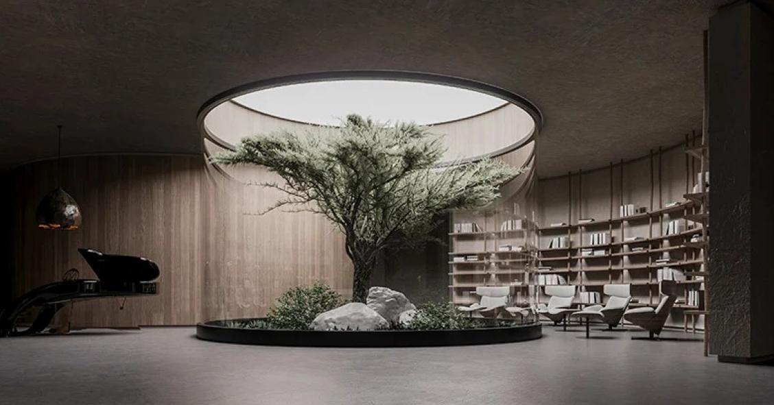 Una casa bunker in mezzo al bosco dal design moderno e minimalista