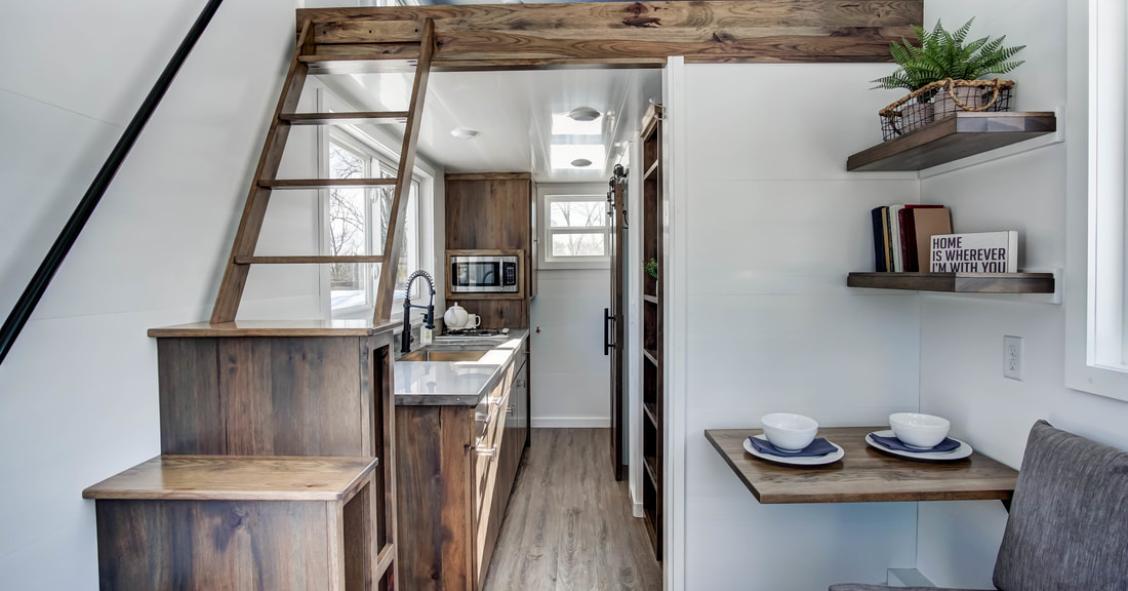 Una mini casa su ruote con tutto il lusso della cura dei dettagli