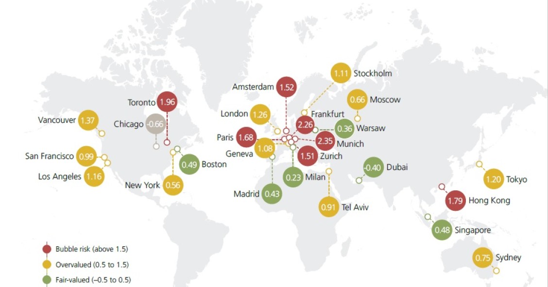 Quali sono le città a rischio bolla immobiliare nel 2020 